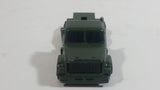 Vintage Majorette Magirus Army Green Military Army Semi Tractor Truck 1:100 Scale Die Cast Toy Car Trucking Rig Vehicle