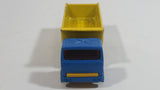 Vintage 1980 Lesney No. 30 Articulated Semi Truck Blue Tractor Yellow Trailer "International" Die Cast Toy Car Vehicle