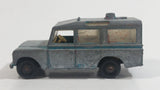 Vintage Lesney Matchbox Series No. 12 Land Rover Safari Blue (Bare Metal) Die Cast Toy Car Vehicle