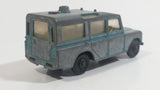Vintage Lesney Matchbox Series No. 12 Land Rover Safari Blue (Bare Metal) Die Cast Toy Car Vehicle