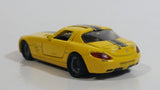 SIKU Mercedes-Benz SLS AMG Yellow Die Cast Toy Luxury Sports Car Vehicle with Opening Gull Wing Doors