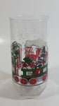 1980s McCrory Stores Inc Enjoy Coca-Cola Classic Santa Claus Conducting The North Pole Express Train Christmas Holiday Themed 6" Tall Glass Cup