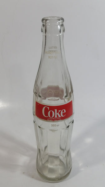 Vintage Coca-Cola Coke 9" Tall 300mL Glass Money Back Bottle English/French