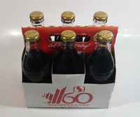 1989 Safeway 60th Anniversary Coca-Cola Classic Soda Pop 6-Pack of Full Never Opened 8 oz. Embossed Logo Glass Bottles with Paper Carrier
