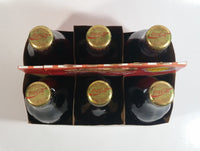 1989 Safeway 60th Anniversary Coca-Cola Classic Soda Pop 6-Pack of Full Never Opened 8 oz. Embossed Logo Glass Bottles with Paper Carrier