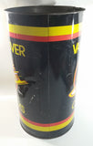 Rare HTF Vintage Vancouver Canucks 19" Tall Metal Trash Can - Used Condition