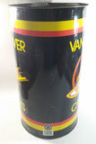 Rare HTF Vintage Vancouver Canucks 19" Tall Metal Trash Can - Used Condition