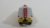 Vintage Majorette Shell Oil Fuel Tanker Trailer Yellow , Red White Die Cast Toy Car Vehicle