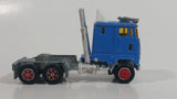 Vintage Majorette Semi Truck Tractor Sky Blue Die Cast Toy Car Rig Vehicle