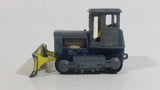 Vintage PlayArt Tractor Bulldozer Yellow Red Blue Bar Metal Die Cast Toy Car Construction Vehicle Made in Hong Kong