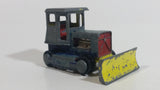 Vintage PlayArt Tractor Bulldozer Yellow Red Blue Bar Metal Die Cast Toy Car Construction Vehicle Made in Hong Kong