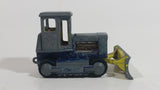 Vintage PlayArt Tractor Bulldozer Yellow Red Blue Bar Metal Die Cast Toy Car Construction Vehicle Made in Hong Kong