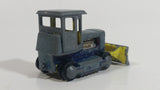 Vintage PlayArt Tractor Bulldozer Yellow Red Blue Bar Metal Die Cast Toy Car Construction Vehicle Made in Hong Kong
