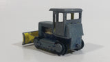 Vintage PlayArt Tractor Bulldozer Yellow Red Blue Bar Metal Die Cast Toy Car Construction Vehicle Made in Hong Kong