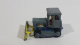Vintage PlayArt Tractor Bulldozer Yellow Red Blue Bar Metal Die Cast Toy Car Construction Vehicle Made in Hong Kong