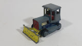 Vintage PlayArt Tractor Bulldozer Yellow Red Blue Bar Metal Die Cast Toy Car Construction Vehicle Made in Hong Kong