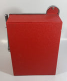 Vintage Nevada Las Vegas "Entertainment Capital of the World" 11" Tall Metal Coin Bank 4 Wheel