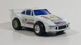 Vintage Martini Porsche #8 White Pullback Friction Race Car Die Cast Toy Vehicle - Made in Hong Kong