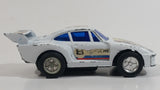 Vintage Martini Porsche #8 White Pullback Friction Race Car Die Cast Toy Vehicle - Made in Hong Kong