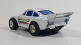 Vintage Martini Porsche #8 White Pullback Friction Race Car Die Cast Toy Vehicle - Made in Hong Kong