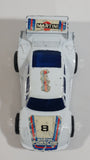 Vintage Martini Porsche #8 White Pullback Friction Race Car Die Cast Toy Vehicle - Made in Hong Kong