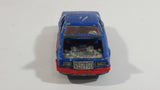 Vintage Majorette Ford Thunderbird Blue 1/63 Scale Die Cast Toy Car Vehicle with Opening Hood