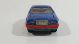 Vintage Majorette Ford Thunderbird Blue 1/63 Scale Die Cast Toy Car Vehicle with Opening Hood