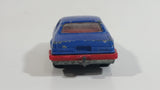 Vintage Majorette Ford Thunderbird Blue 1/63 Scale Die Cast Toy Car Vehicle with Opening Hood