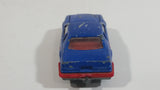 Vintage Majorette Ford Thunderbird Blue 1/63 Scale Die Cast Toy Car Vehicle with Opening Hood