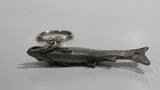 Salmon Fish Shaped Metal Key Chain Fisherman Sportsmen Outdoors Collectible