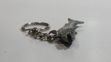 Salmon Fish Shaped Metal Key Chain Fisherman Sportsmen Outdoors Collectible