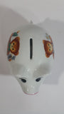 Vintage Reutter Porzellan Germany Boy and Girl Teddy Bear Porcelain Pig Shaped Piggy Coin Bank