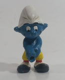 Vintage 1978 Peyo Smurf Character Golfing Golfer PVC Toy Figure - No Club