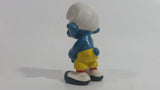 Vintage 1978 Peyo Smurf Character Golfing Golfer PVC Toy Figure - No Club