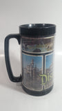 Thermo Serv Walt Disney Productions Disneyland Black Insulated Plastic Coffee Mug Collectible 6 1/2" Tall