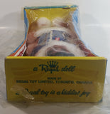 Vintage 1960s Regal Toys Canada Eskimo Inuit Girl In Blue Parka Jacket 15" Tall Doll In Box Not Sealed