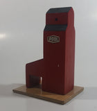 Pool "Wheat Pool " Dark Red Maroon Railway Grain Storage Elevator Wood Folk Art Model