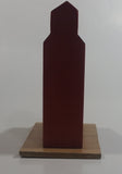 Pool "Wheat Pool " Dark Red Maroon Railway Grain Storage Elevator Wood Folk Art Model