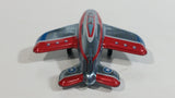 2011 Schylling Vintage Style Jet Airplane Plane Tin Toy Reproduction