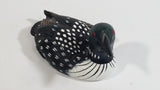 1970s Heritage Decoys Common Loon Miniature Bird Sculpture J.B. Garton