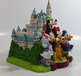 2001 Disney Disneyland Characters in Front of Castle 8" Tall PVC Coin Bank
