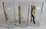 2011 Vandor Kiss Band Musicians Holding Their Guitars 6" Tall Glass Cups Set of 3