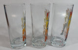 2011 Vandor Kiss Band Musicians Holding Their Guitars 6" Tall Glass Cups Set of 3