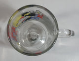 Disney Mickey Mouse and Minnie Mouse 5" Tall Clear Pedestal Glass Cup with Handle