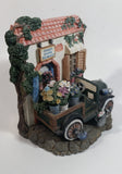 Figi Graphics Flower Shoppe Deliveries Highly Detailed Resin Building with Car Single Book End