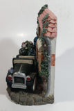 Figi Graphics Flower Shoppe Deliveries Highly Detailed Resin Building with Car Single Book End