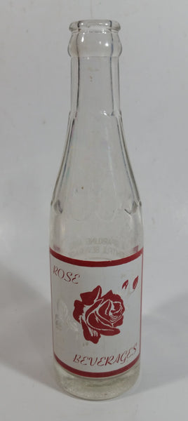 Very Rare Vintage Rose Beverages 7 Fl. Oz. ACL Glass Soda Pop Beverage Bottle Prince Albert, Saskatchewan