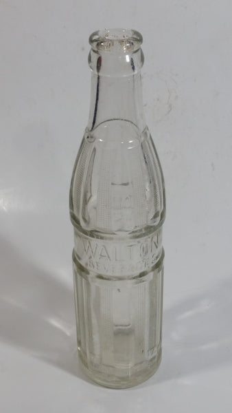 Very Rare Vintage Walton Beverages 8 1/2" Tall Glass Soda Pop Beverage Bottle