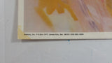 Vintage 1970s Hickory Inc. Carson City, Nevada Coca-Cola Coke Woman Drinking Coke and Driving a Car Laminated Art Print Poster 9 1/2" x 14"