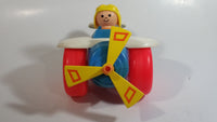 1980 Fisher Price Toys 171 Airplane Pilot Pull Toy With Rotating Propeller When It Moves Made in U.S.A.